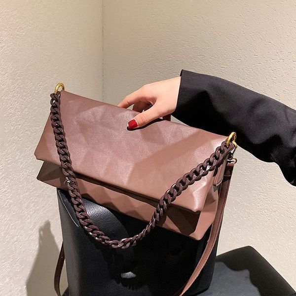 

evening bags high-quality ladies rhombic shoulder bag autumn 2021 fashion chain cross-section underarm messenger handbag female