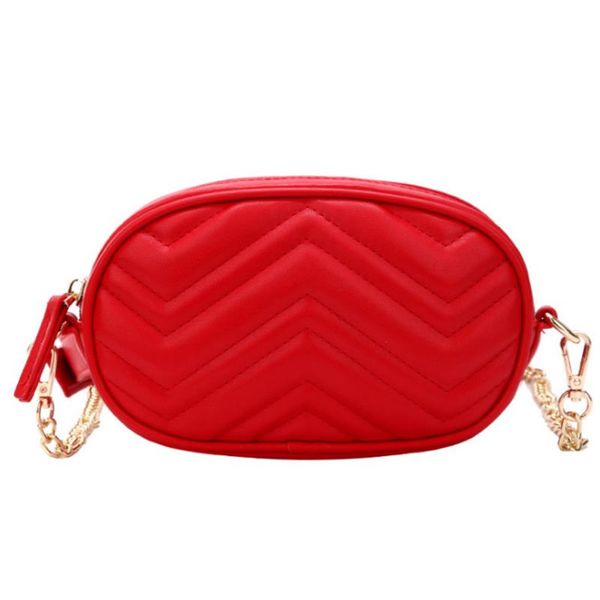 

fashion personality ladies pocket rhombic chain bag casual wild models shoulder messenger waist bags