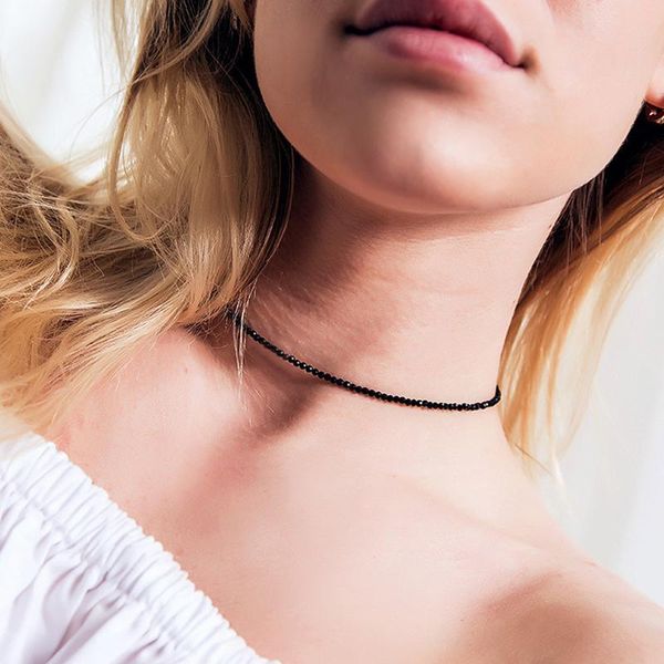 

chokers zhouyang crystal choker necklace for women korean style short chains colourful fashion jewelry party gift kan155, Golden;silver