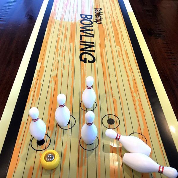 

3Pieces/LotDesktop Roll Bowling Game Toys For Kids Indoor Parent-Child Interactive Table Sports Birthday Gift For Children Playing Game