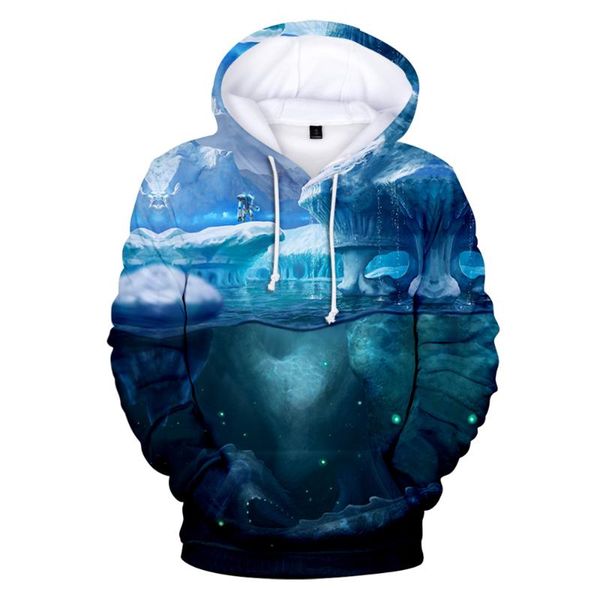 

men's hoodies & sweatshirts japanese anime subnautica below zero 3d print fashion fall winter women/men sportswear hooded kawaii the cl, Black