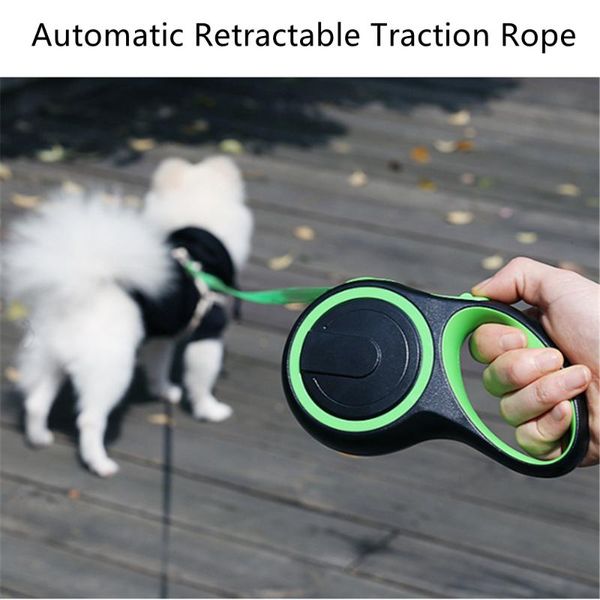 

nylon dog leash automatic retractable pet leashes puppy walking rope traction durable lead cat leader string collars &