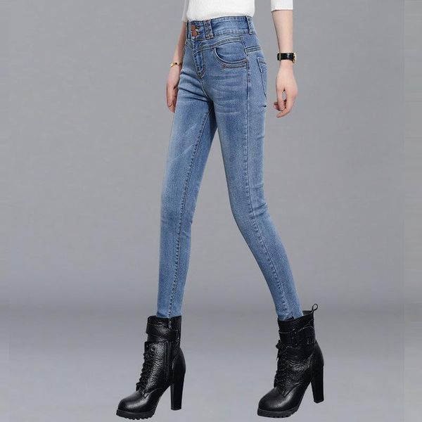 

women's jeans 2021 summer selling self-design skinny, Blue