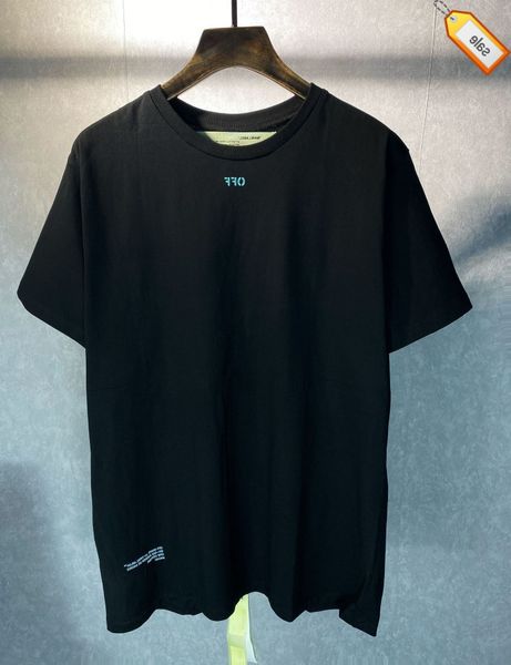 

chao brand spring and summer off turquoise flocked arrow sleeve, short sleeve, White;black