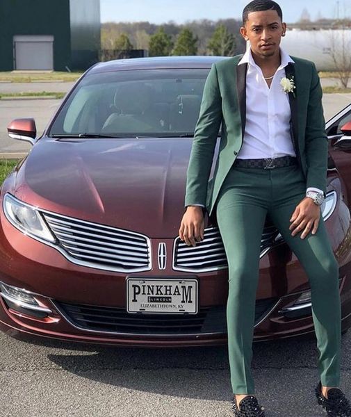 

men's suits & blazers customzie slim fits green groom wedding tuxedos men business prom dress party suit (jacket+pants+tie) no:485, White;black