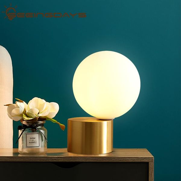 

table lamps simple iron ball lamp for living room decorative warm bedroom bedside