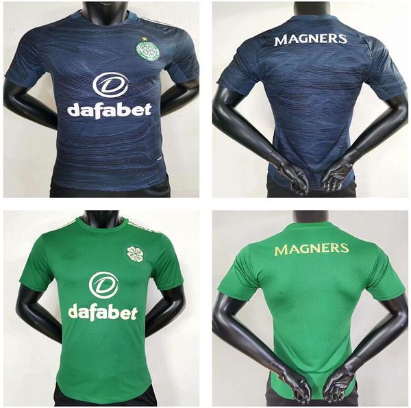 

21/22 player version celtic soccer jerseys 2021 home green edouard johnston griffiths mcgregor maillots de foot forrest football shirts khut, Black;yellow