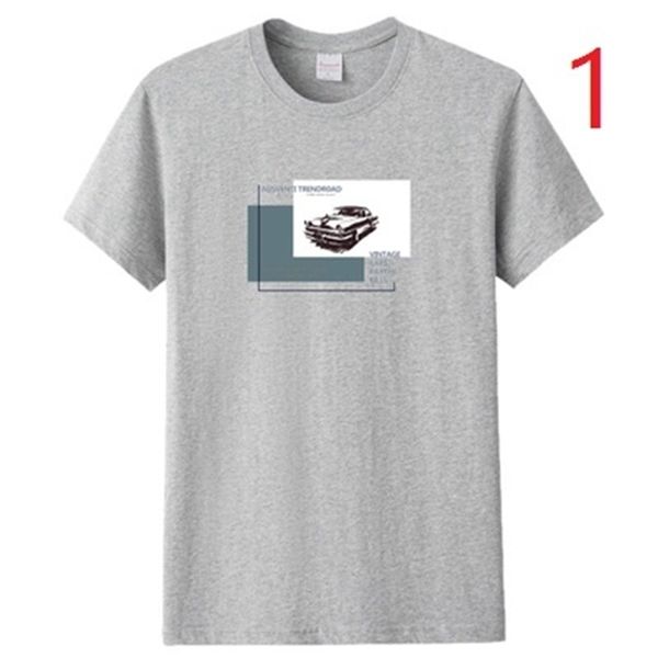 

men's summer short-sleeved t-shirt cotton clothes loose trend half-sleeved ins white men's clothing 210420, White;black