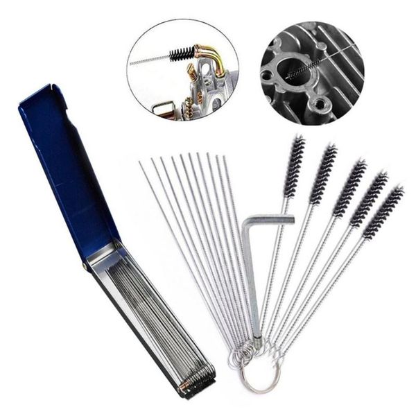 

car sponge carburetor carb atv motorcycle small engine cleaning tool brushes wire kit needles brush auto accessories
