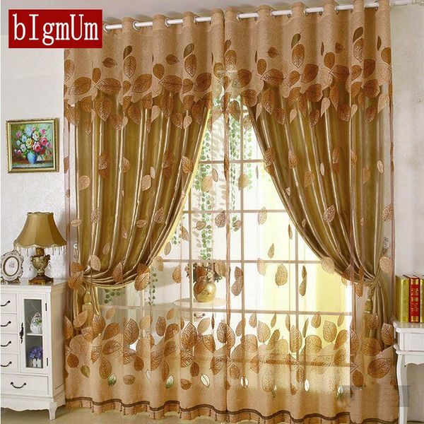 

curtain & drapes luxury modern flowers tulle french window embroidered for living room blackout cortina treatments quality