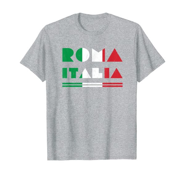 

roma italia, rome italy souvenir t-shirt, White;black