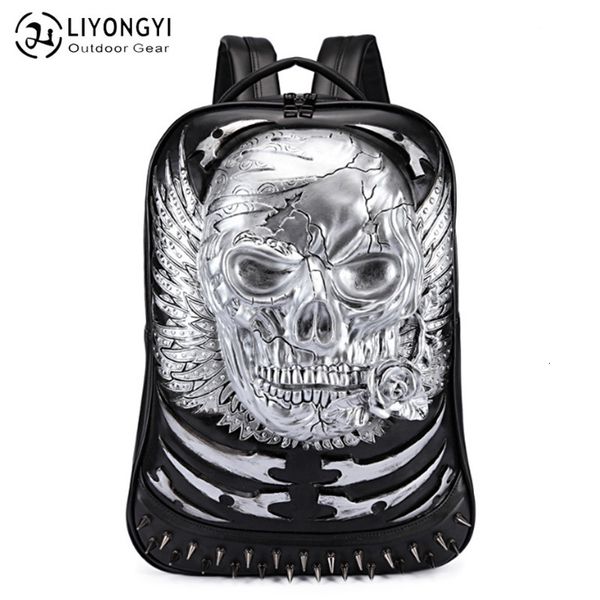 

backpack liyongyi men's pu computer schoolbag 3d personalized student