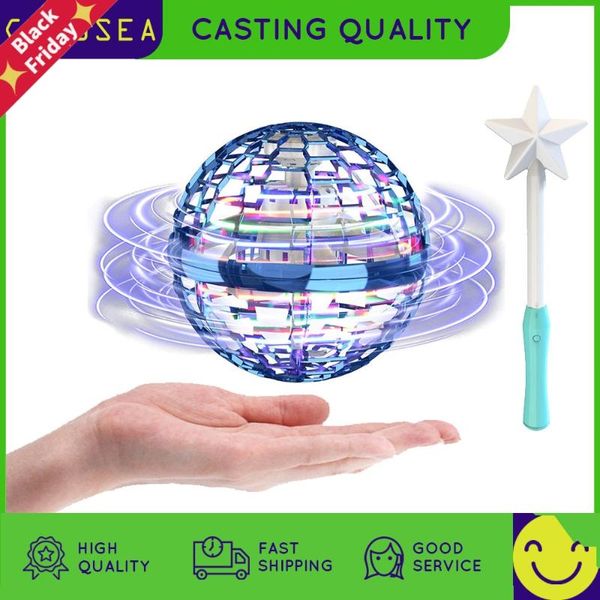 

flynova pro flying ball mini helicopter ufo spinner rgb lights aircraft hand induction operated dron gift adults toys for kids drones