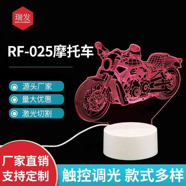 

2021usb creative acrylic atmosphere touch desk 3d colorful gift night lamp