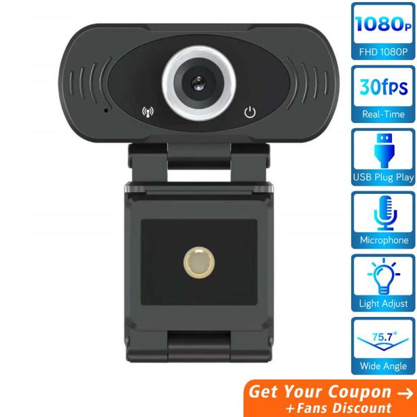 

usb webcam built-in microphone plug play video call computer peripheral web camera for youtube microsoft pc lapip cameras