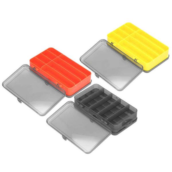 

fishing lure box reversible case double sided plastic bait storage organizer accessories