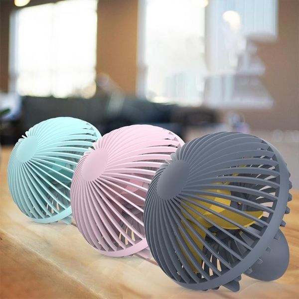

electric fans 6-inch desk fan rechargeable mushroom shaped usb power supply portable silent for home, office and travel