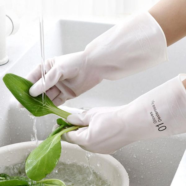 

disposable gloves 1 pair kitchen cleaning thin household durable waterproof dishwashing glove rubber tools accessories