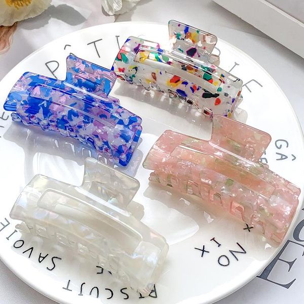 

hair accessories women girls acetate leopard acetic acid claw pin clip