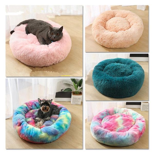 

super soft dog bed washable long plush kennel deep sleep house velvet mats sofa for chihuahua basket pet kennels & pens