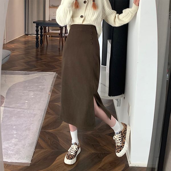 

skirts small hip wrap anti bare women's 2021 high waist versatile slim a-line short skirt, Black