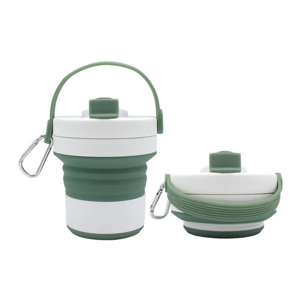 

mugs folding silicone coffee cup with handle drinking collapsible foldable travel water handcup portable outdoor cups