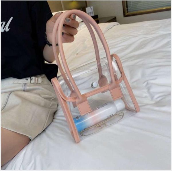 

hbp mini pvc women bag tote pink