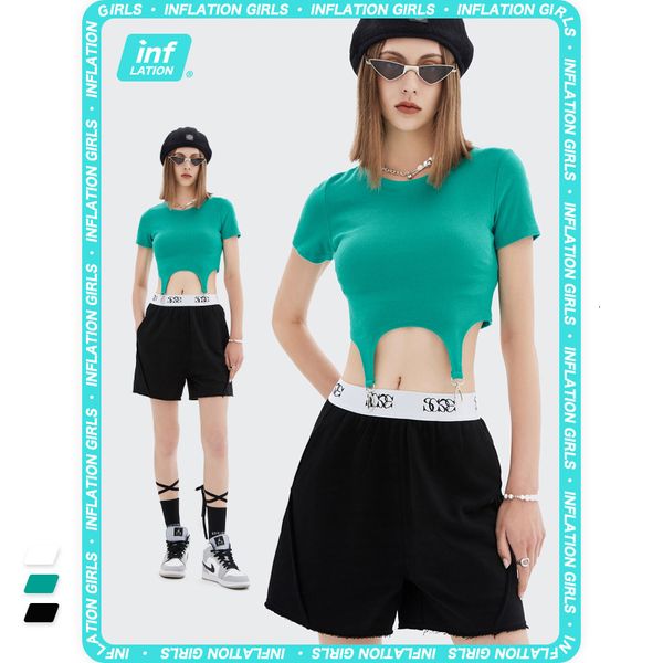 

t shirt inf women's wear | 2021ins summer slim waist short sleeve, White
