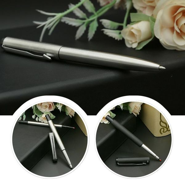 

ballpoint pen supplement 0.5 mm black ink roller ball writing school stationery office supplies signature business gift pens, Blue;orange