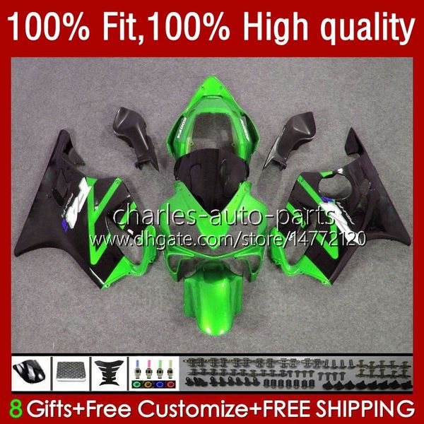 OEM кузов для Honda CBR 600F4i 600 F4i FS CC F4 I CBR600F4I 04-07 55NO.170 600CC CBR600 F4i 04 05 2006 2007 CBR600FS 2004 2005 06 07 Черный зеленый набор впрыска