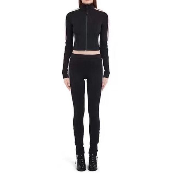 

women's two piece pants 2021 autumn winter woman's sets sports gym suits coat + skinny slim short design hign quality set 2 pieces, White