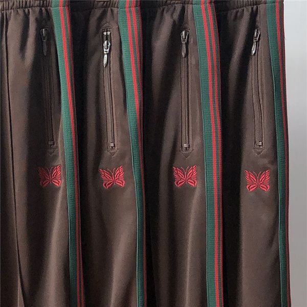 

men's pants sweatpants masculino feminino casual listrado agulhas calas com cordo jogger borboleta bordado awge edfx, Black
