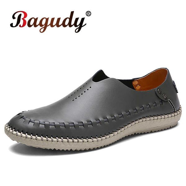 

summer causal dress shoes men's loafers comfortable leather moccasins men's non-slip driving shoes breathable soft flats for man 2, Black