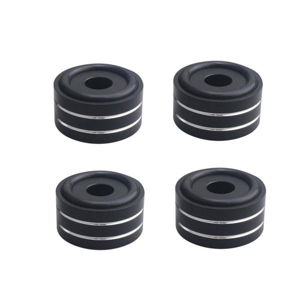 

computer speakers 4pcs 40*20mm machined full aluminum feet pc chassis speaker cabinet isolation stand base amp dac pad drop