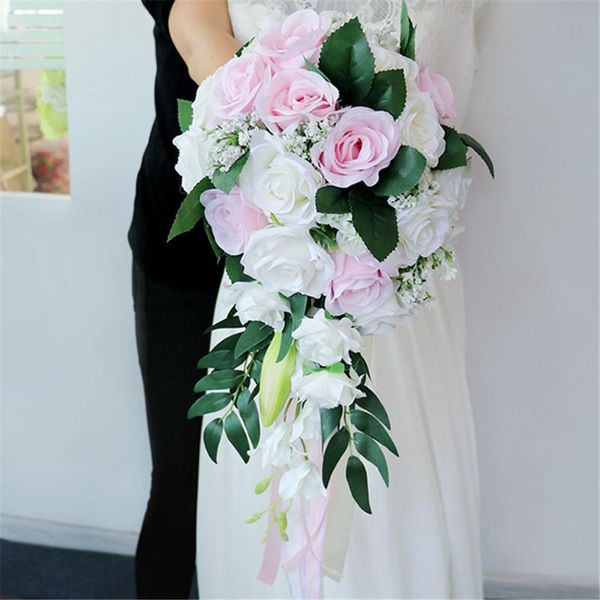 

wedding flowers 2021wedding bouquet jewelry orchid cascading waterfall bridal elegant decorations