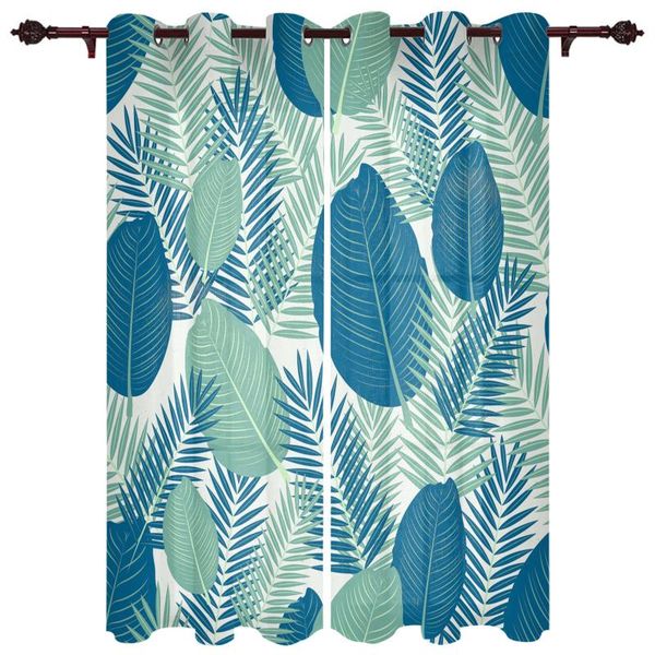 

polyester translucent curtains leaves texture illustration pattern luxury for living room kitchen bedroom windows curtain & drapes