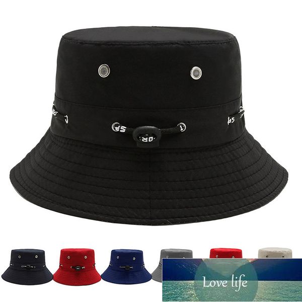 

solid color bucket hat men women summer panama cap outdoor beach sun fishing fisherman hat flat caps factory price expert design quality lat, Blue;gray