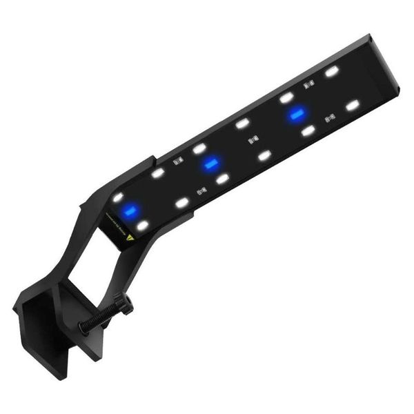 

aquariums lighting freshwater fish tank ultra-thin led aquarium light clip on with extendable bracket waterproof white/blue lamp 6/8w