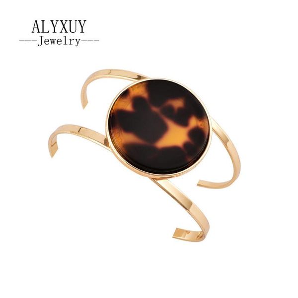 

link, chain fashion accessories gold alloy huge round leopard pattern for women b0043, Black