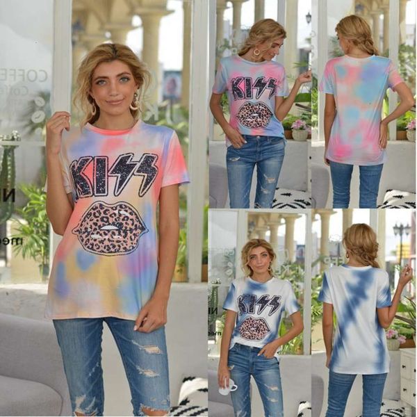 

women's t-shirt print casual short sleeve ijha, White