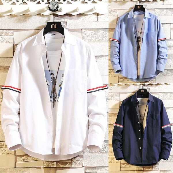 

men's casual shirts long sleeve fashion mens solid oxford dress xle5, White;black