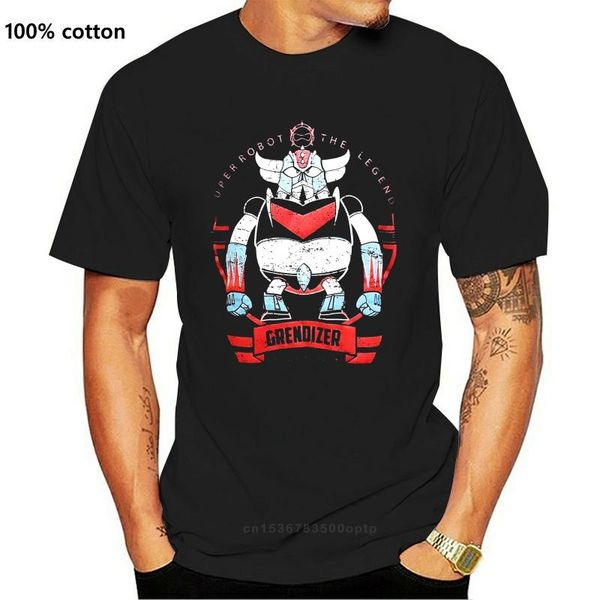 

men's t-shirts grendizer goldrake manga t-shirt, White;black