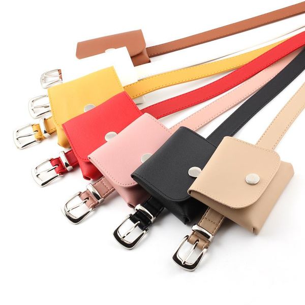 

waist bags women belts leather ladies pack dress skirt decoration small fanny