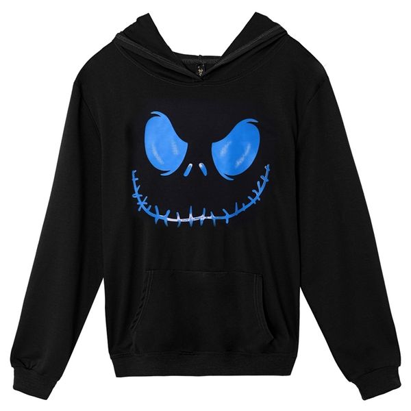 

2021 speed spring and autumn street graffiti cartoon printed women's long sleeve sports hoodie, Black