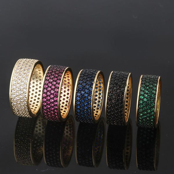 

cluster rings funmode trendy engagement band wedding ring for women multicolor cubic zirconia wholesale fr03, Golden;silver