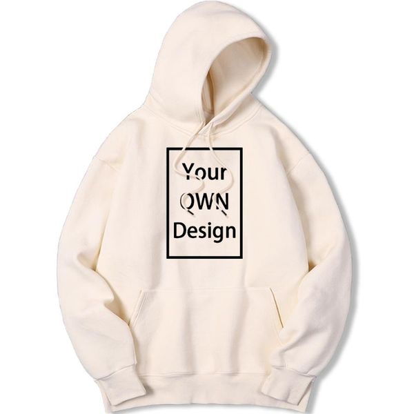 

men's hoodies & sweatshirts commission women diy print picture sweatershirts for men fashion loose oversized warm pullover male ustomi, Black