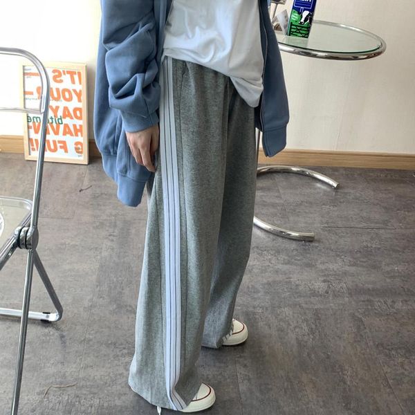 

women's pants & capris sweatpants women clothes streetwear 2021 summer fashion korean style wide leg harajuku baggy black high waisted, Black;white