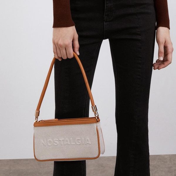 

evening bags retro shoulder canvas bag autumn and winter purses handbags luxury designer woman clutch