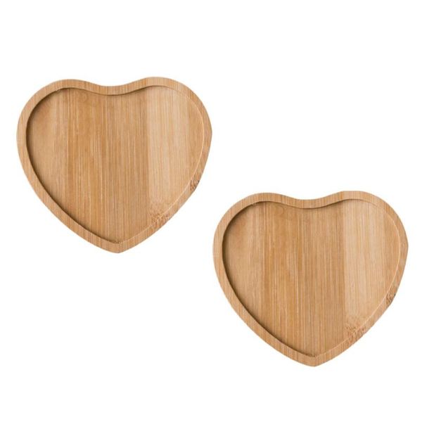 Mats Pads 2PCS Cup Mat Bottom Embryo Kid Vassoio di materiali artistici decorato a mano (a forma di cuore)