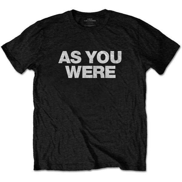 

liam gallagher as you were allowed men t-shirt, White;black